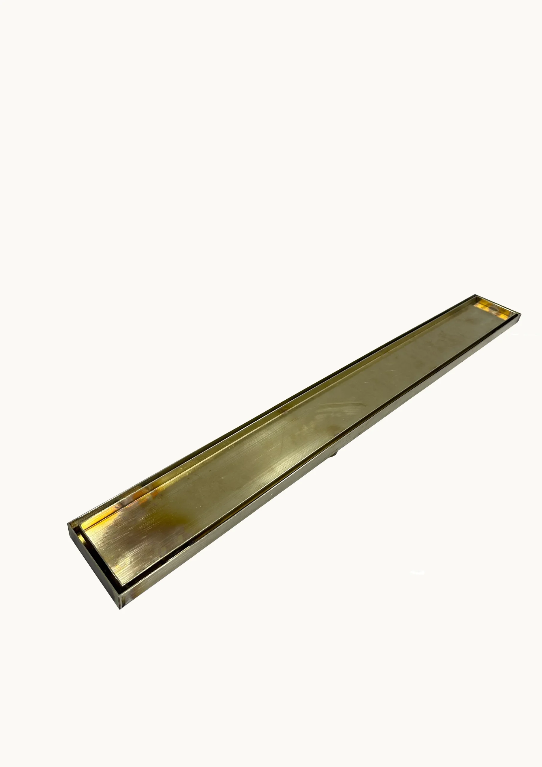 Bespoke V+ Brass Tile Insert Linear Drain