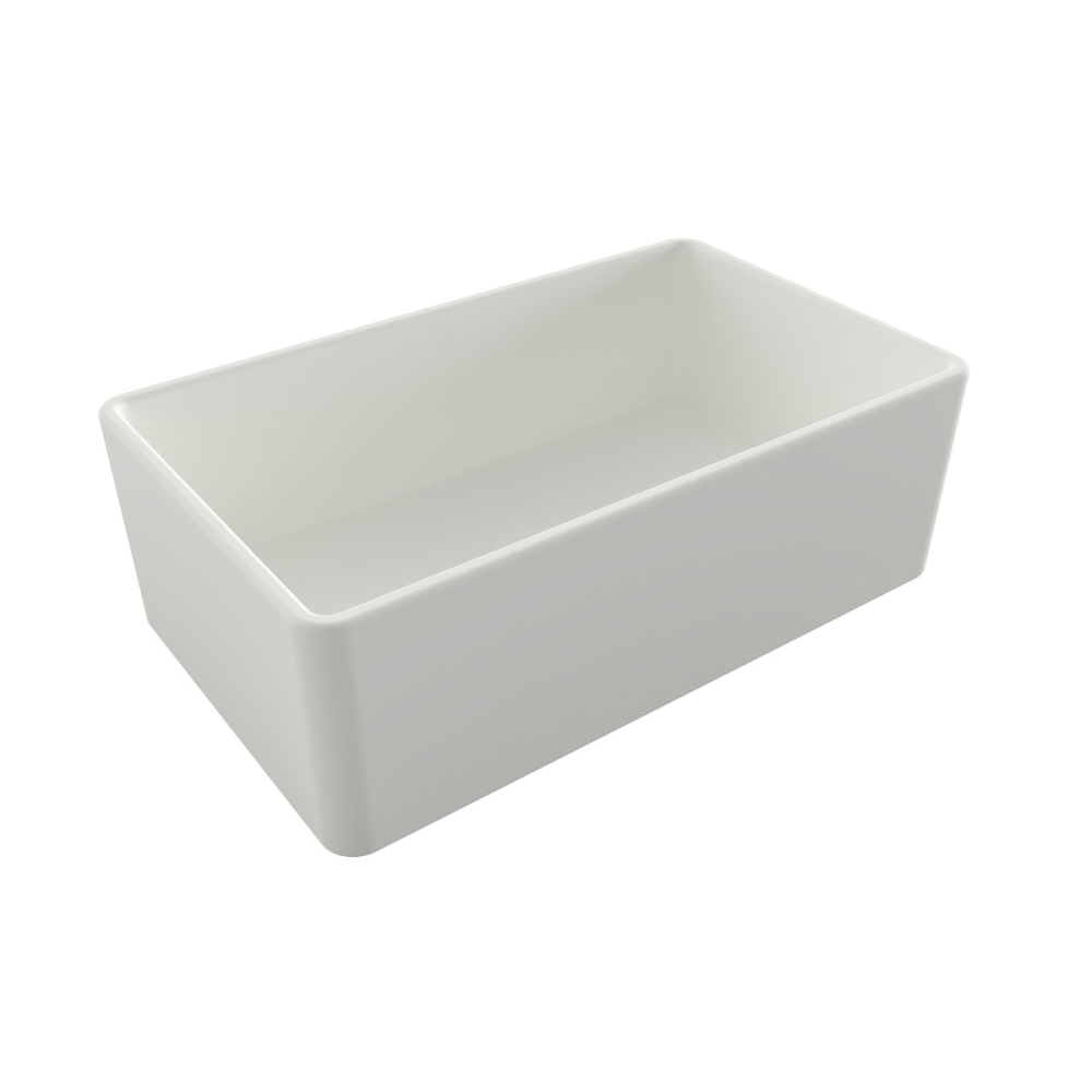 Turner Hastings Novi 75 x 46 Fine Fireclay Matte White Butler Sink