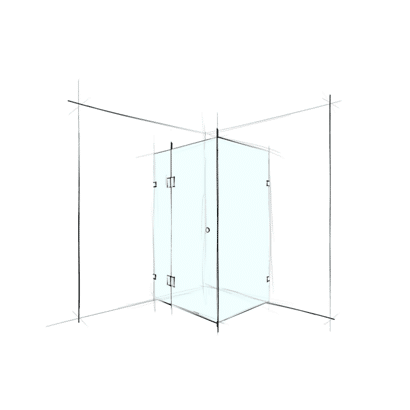 Verotti Custom Frameless Square Corner Set-In
