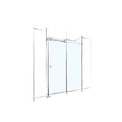 Verotti Slider Wall to Wall Shower Screen