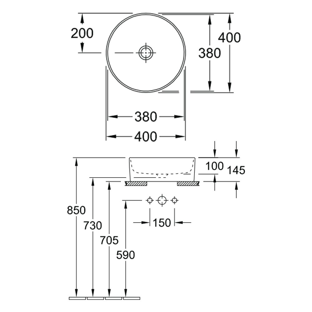 Villeroy & Boch Collaro Round Vessel Basin - Image 2