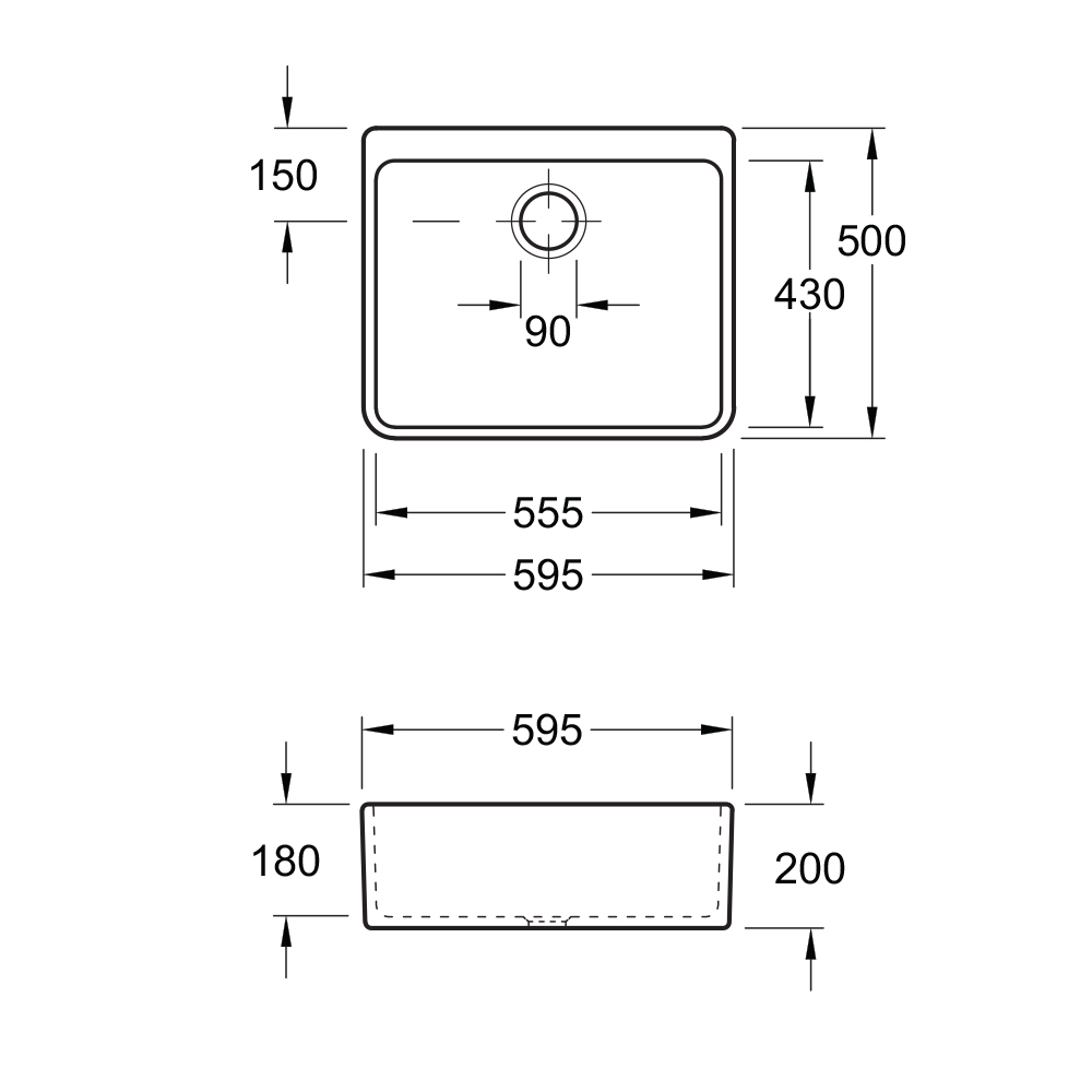 Villeroy & Boch Single Ceramic Butler Sink - Image 2