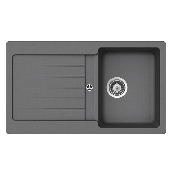 Abey Schock Typos Single Bowl with Drainer - Image 2