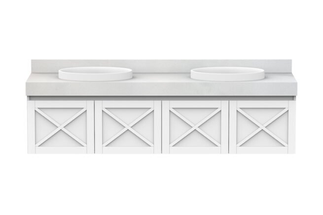 ADP Charleston 1800 Double Bowl Wall Hung Vanity - Buy Online