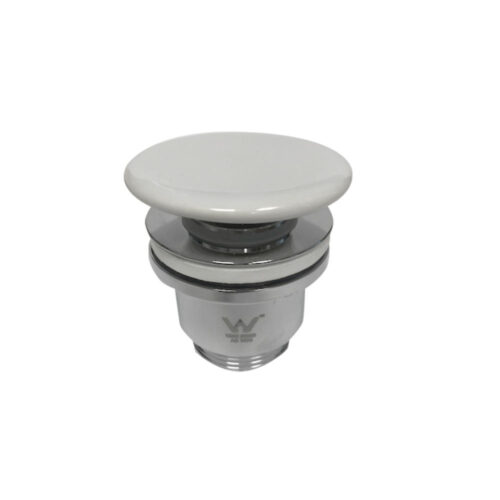 Argent 32mm Pop up White Ceramic Basin Waste