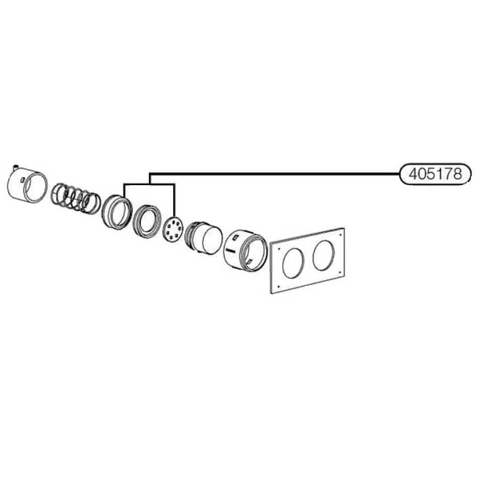 Caroma Invisi and MK3 Water Wafer Push Button Seal Kit 405178