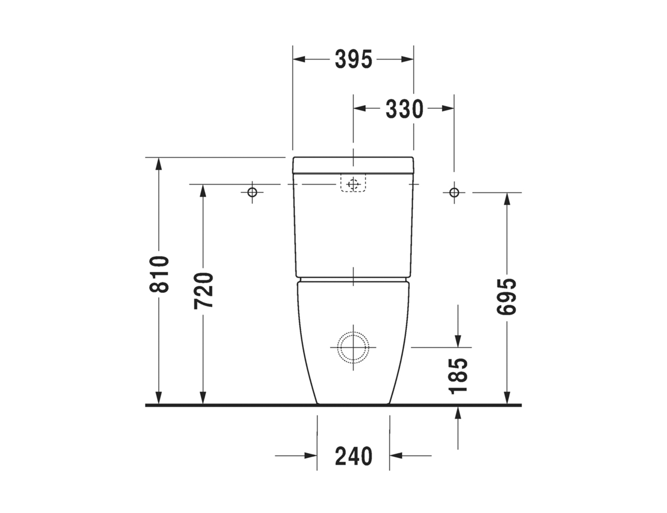 Duravit Happy D.2 BTW Toilet Suite - Image 2