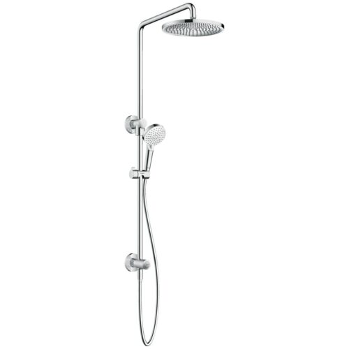 Hansgrohe Crometta S Showerpipe 240 Reno EcoSmart Twin Pipe