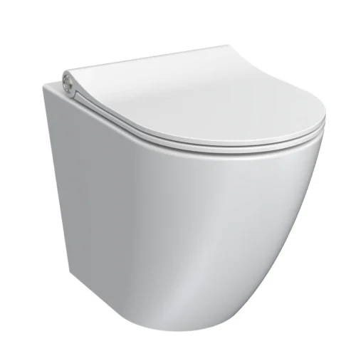 Parisi Ellisse MKII Wall Faced Toilet Pan with Pressalit Seat