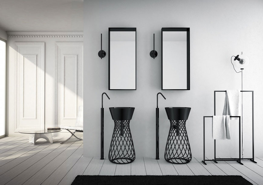 Parisi Wire Column Freestanding Basin - Parisi Sydney Basin