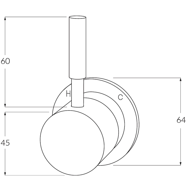 Sussex Voda Wall Mixer - Image 2