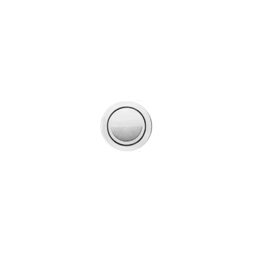 Valsir Inox Replacement Round Half Flush Toilet Button - Polished Chrome