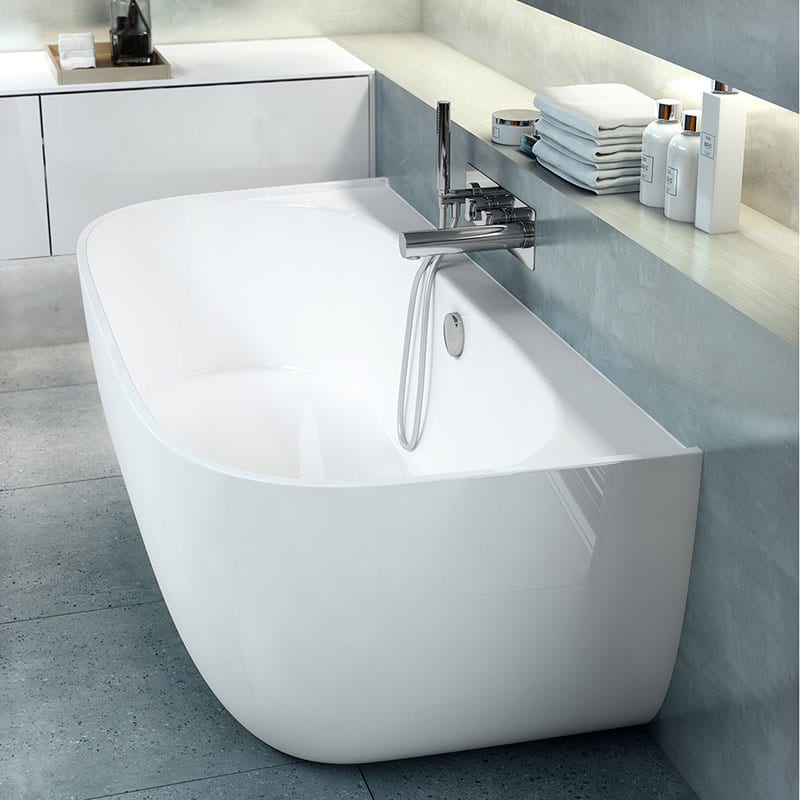 Victoria + Albert Eldon Back to Wall Freestanding Bath - Image 3