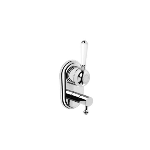Brodware Winslow Mixer Diverter White Porcelain Lever