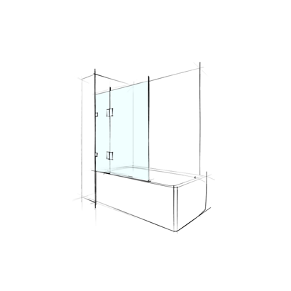 Verotti Bathscreen - Fixed & Swing over Bath