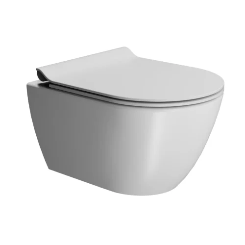 Astra Walker Pura Swirl Flush Wall Mounted Compact Toilet Pan 50 x 36
