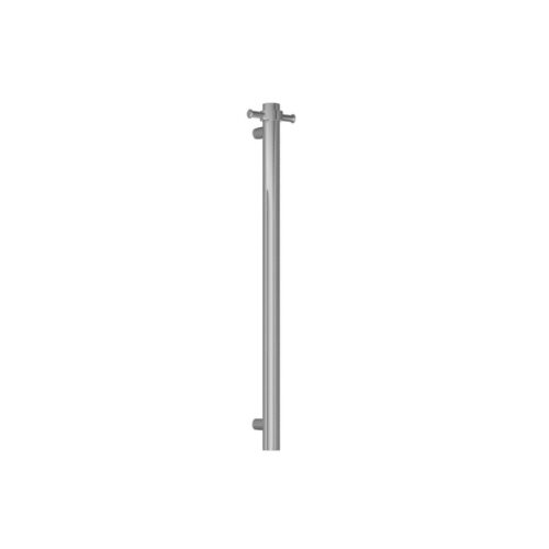 Brodware Zeko Solo Heated Towel Rail with Hooks - Roma Bronze PVD