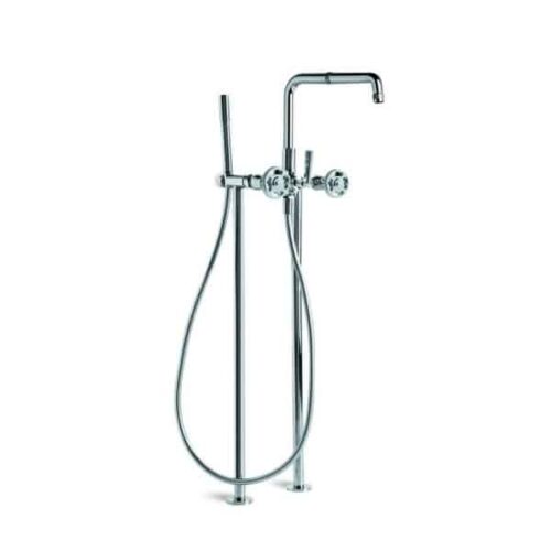 Brodware Industrica Floormount Bath Mixer with Handshower