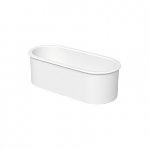 BetteSuno Oval Freestanding Bath with White Overflow