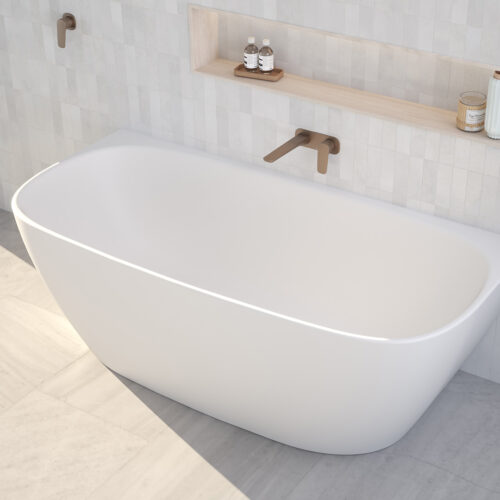 Contura II 1700mm Back to Wall Freestanding Bath