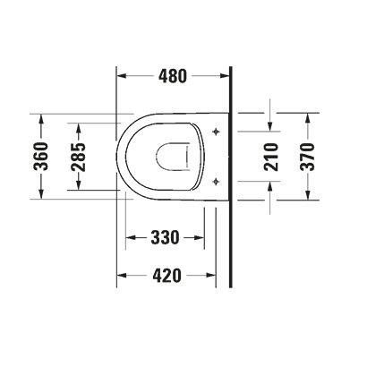 Duravit Me by Starck Compact Toilet Seat with Hinges - Image 5