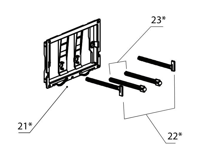 Parisi Fastening Bolt Set to Suit PA110/PA120 - Image 2