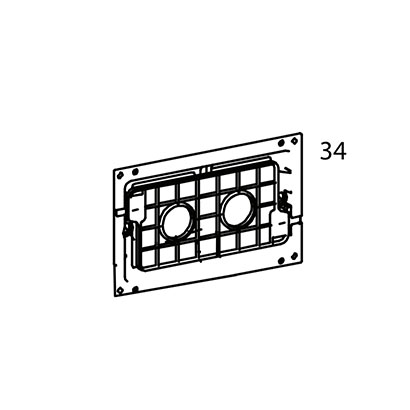 Parisi Push Plate Bracket for PA111 & PA121