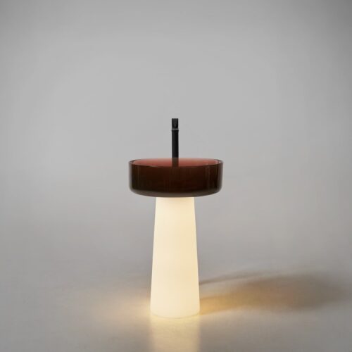 Antonio Lupi Albume12 Cristalmood Pedestal Basin with LED Light