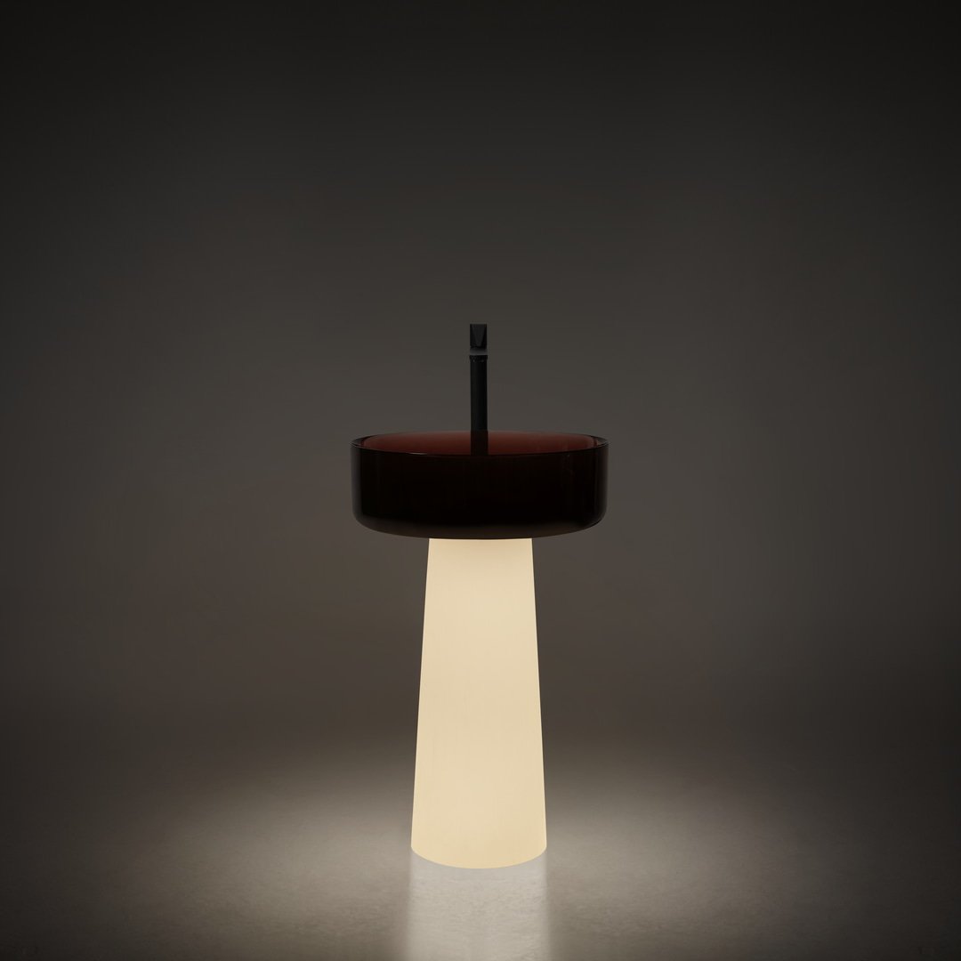 Antonio Lupi Albume12 Cristalmood Pedestal Basin with LED Light - Image 3