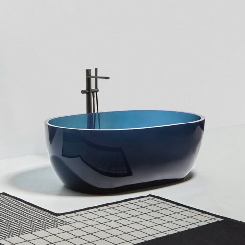 Antonio Lupi Reflex Oval Cristalmood Freestanding Bath
