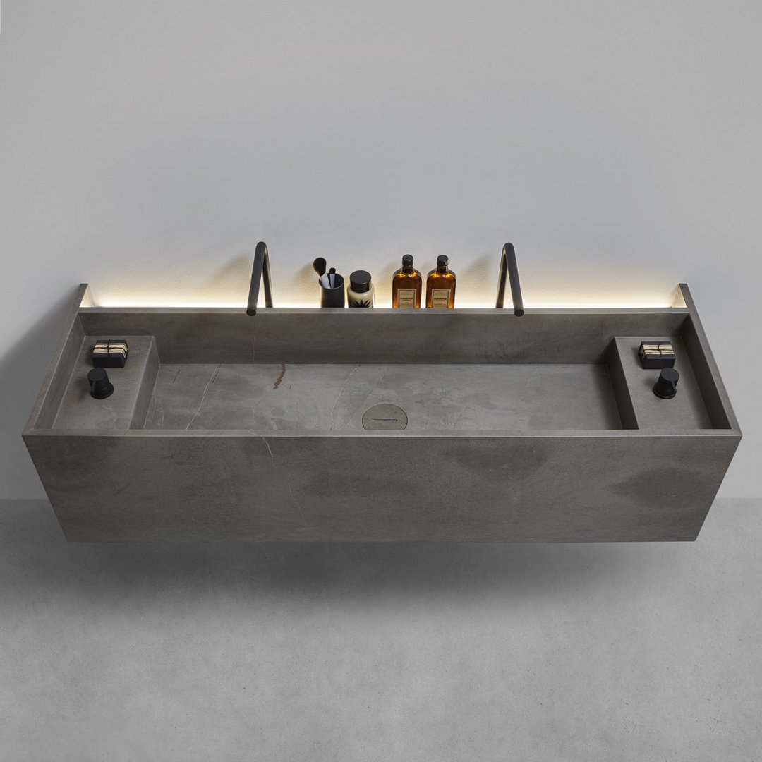 Antonio Lupi MyStreet 126 Marble Wall Basin - Image 6