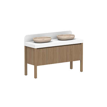 ADP Harper 1500 Double Bowl Vanity With Legs