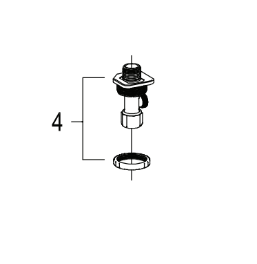 Parisi Mini Tap for Concealed Cistern
