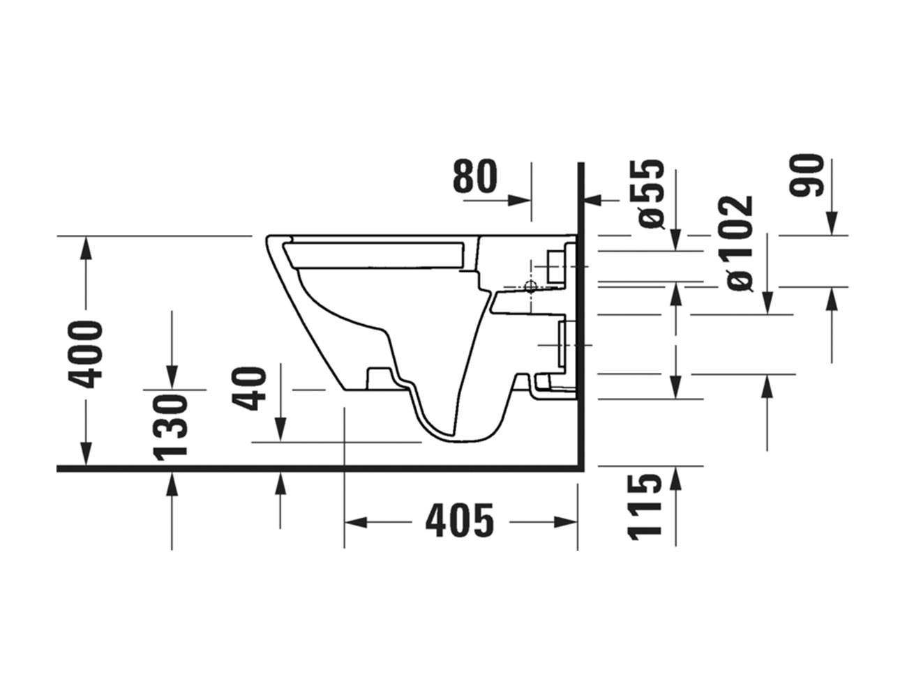 Duravit D-Neo Wall Hung Pan - Image 4