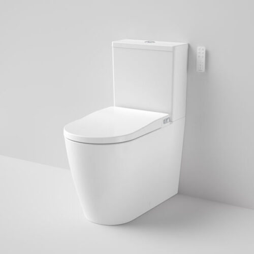 Caroma Urbane II Bidet Cleanflush® Wall Faced Close Coupled Back Entry Toilet Suite (with GermGard®)