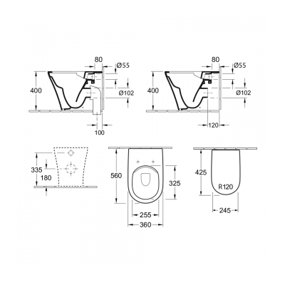 Villeroy & Boch O Novo 2.0 Wall Faced Toilet Package - Image 4