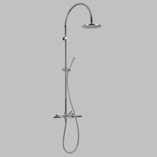Astra Walker Icon + Lever Exposed Shower Set with 200mm Rose & Hand Shower