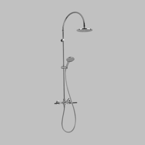 Astra Walker Icon + Lever Exposed Shower Set with 200mm Rose & Multi-Function Hand Shower