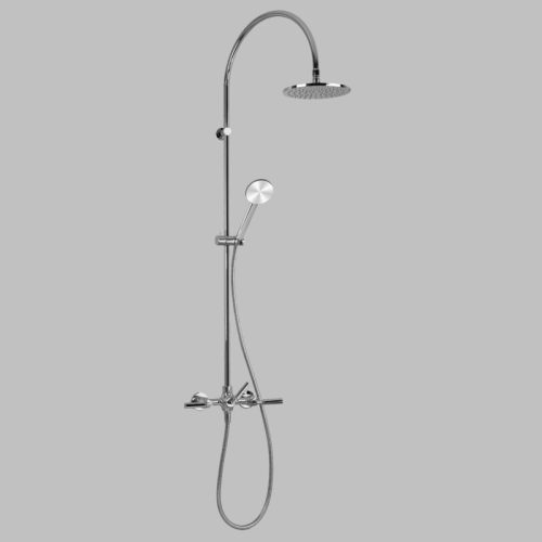 Astra Walker Icon + Lever Exposed Shower Set with 200mm Rose & Single-Function Hand Shower