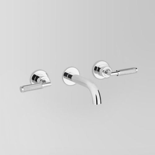 Astra Walker Icon + Lever Knurled Wall Set with 155mm Spout