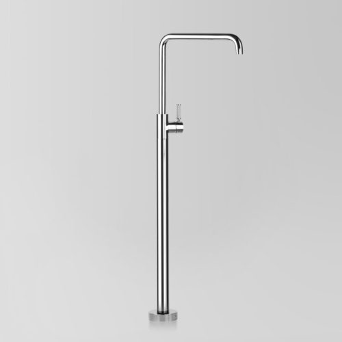 Astra Walker Icon + Lever Knurled Bath Mixer Floor Mounted