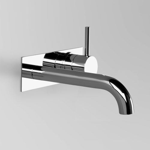 Astra Walker Icon Wall Mixer Set with 250mm Spout on Backplate