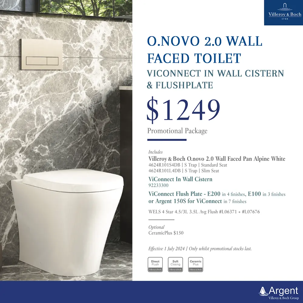 Villeroy & Boch O Novo 2.0 Wall Faced Toilet Package