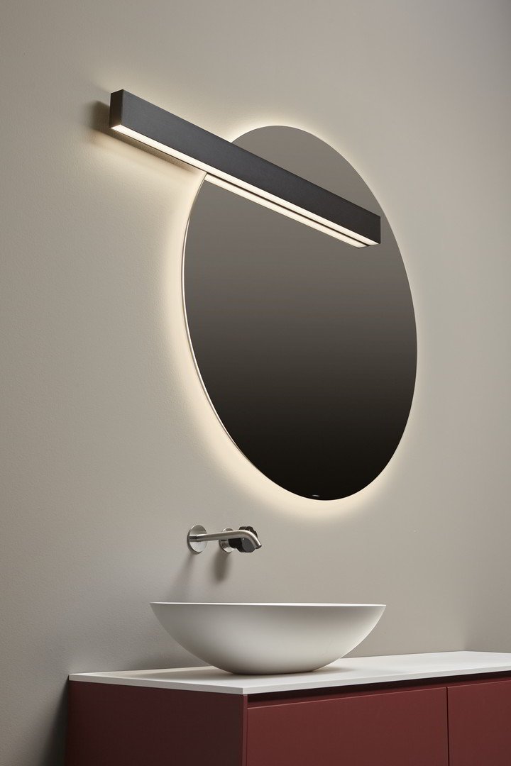 Antonio Lupi CIRCUS190W Mirror with LED lighting and lamp LUCENTE - Image 3