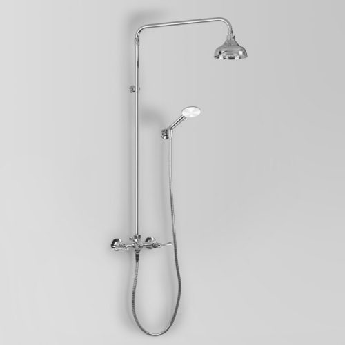 Astra Walker Olde English Shower Set w/ 150mm shower head & Single-Function Handpiece on wall bracket