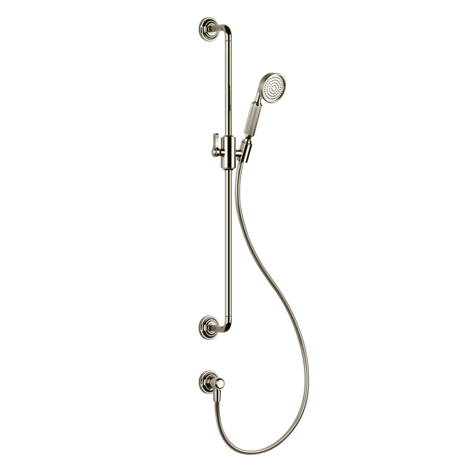 Gessi Venti20 Sliding rail with antilimestone handshower, 1,50 m flexible hose and water outlet