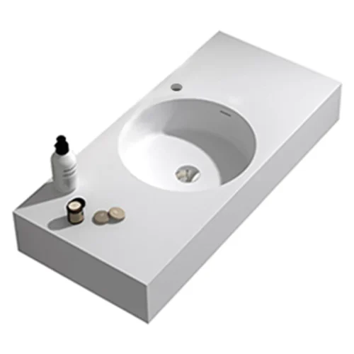 Parisi Rotondo 1000 Basin Right Hand Tap Hole with Overflow