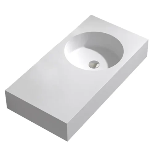 Parisi Rotondo 900 Basin Right Hand Bowl with Overflow