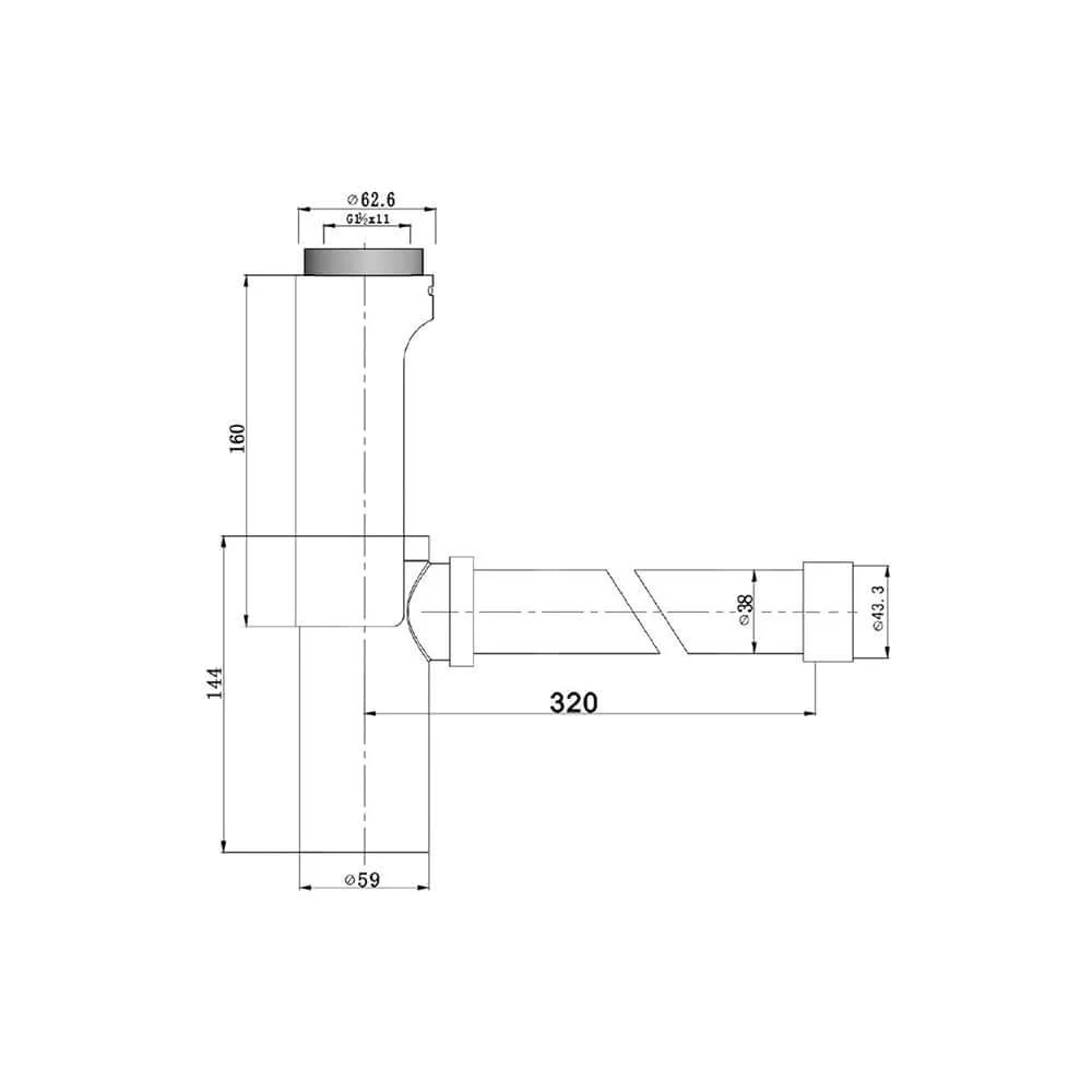 Parisi Adjustable Bottle Trap with Shroud - Image 2