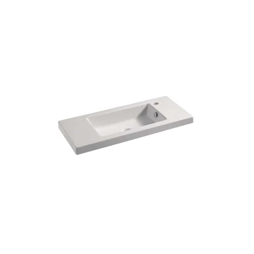 Parisi Blade 35 Wall Basin (800mm) Right Tap Hole